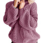 Pull en maille jacquard à col roulé