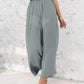 🔥 Buy 2 Free Shipping🔥Pantalon large décontracté de couleur unie à taille haute pour les femmes -Pantalon à jambe large