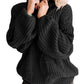 Pull en maille jacquard à col roulé