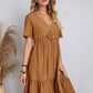 Robe Décontractée à Taille Nouée