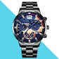 Montre à quartz à aiguille lumineuse