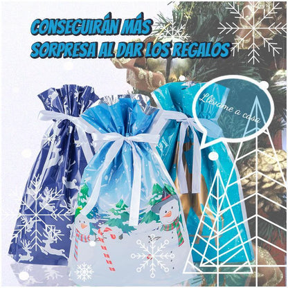 🎄🎁Sacs cadeaux De Noël Avec Cordon De Serrage (30 pièces)🎊