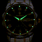 Montre-bracelet de luxe pour homme, résistante à l'eau et aux couleurs luminescentes
