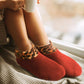 Chaussettes thermiques antidérapantes, rembourrées à l'intérieure