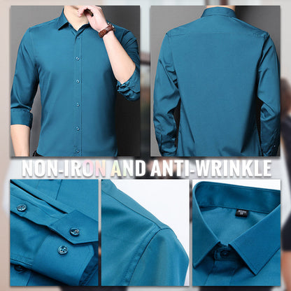 ✨（2 achetés, livraison gratuite）Chemise extensible non repassée et anti-froissement