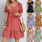 Robe Décontractée à Taille Nouée