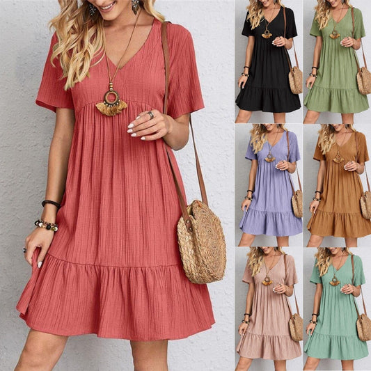 Robe Décontractée à Taille Nouée