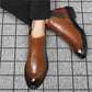 （Livraison gratuite）Bottes Chelsea à bout pointu Bottes en cuir pour hommes