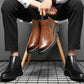 （Livraison gratuite）Bottes Chelsea à bout pointu Bottes en cuir pour hommes
