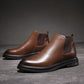 （Livraison gratuite）Bottes Chelsea à bout pointu Bottes en cuir pour hommes