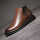 （Livraison gratuite）Bottes Chelsea à bout pointu Bottes en cuir pour hommes