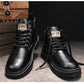 （Livraison gratuite）Bottes à lacets zippées vintage pour hommes