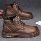 （Livraison gratuite）Bottes à lacets zippées vintage pour hommes
