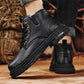 （Livraison gratuite）Bottes à lacets zippées vintage pour hommes
