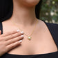 ❤️Collier en or blanc - avec une vraie rose - à mon amour